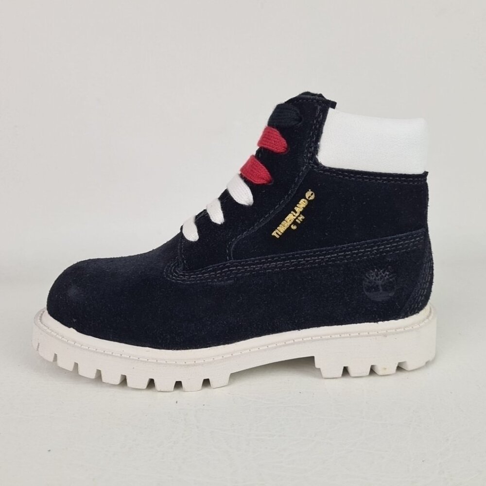 Timberland 6 IN Premium Classic LITTLE KIDS Boots Black Leather